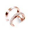 Double Curve with Crystal Ear Cuff EC-1139